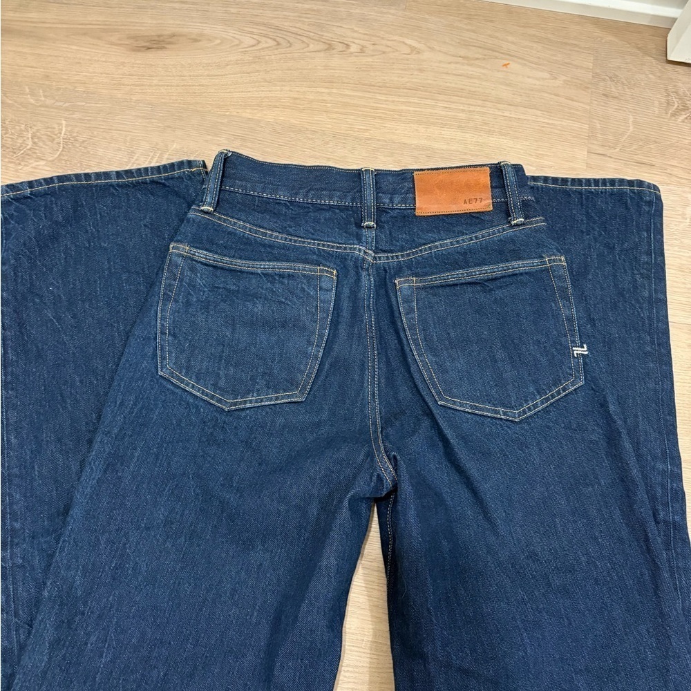 Stovepipe High Dark Blue Women's Jeans - Picture 5 of 8